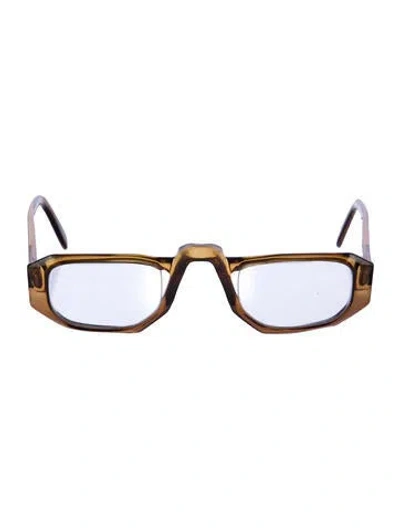 Pre-owned Dior Square Eyeglasses In Brown