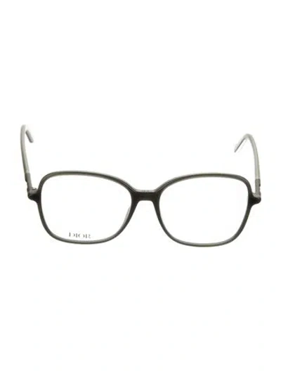 Pre-owned Dior Square Eyeglasses In Green