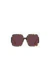 Dior Square-frame Oversized Sunglasses In Red