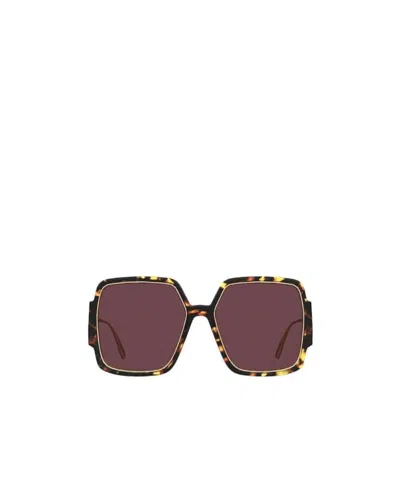 Dior Square-frame Oversized Sunglasses In Red