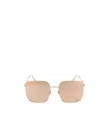 Dior Square Frame Sunglasses In Nude