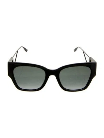 Pre-owned Dior Square Gradient Sunglasses In Black