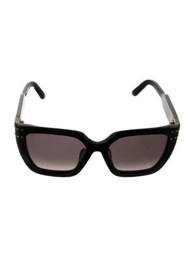 Pre-owned Dior Square Gradient Sunglasses In Black