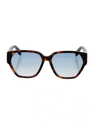 Pre-owned Dior Square Gradient Sunglasses In Brown