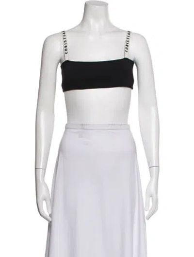 Pre-owned Dior Square Neckline Sleeveless Sports Bra In White