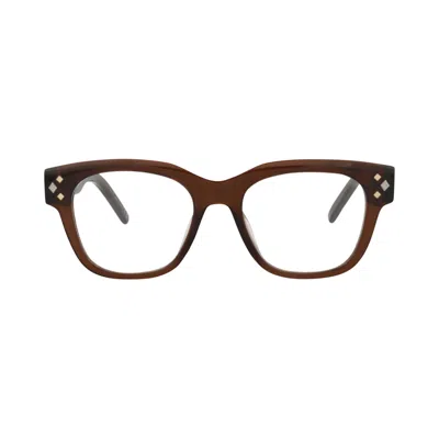 Pre-owned Dior Square Optical Glasses 'brown/transparent' | Men's Size Onesize