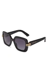 Dior S2i Sunglasses, 52mm In Black/purple Gradient