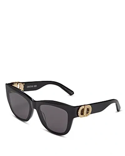 Dior Women's 30montaigne B4i 54mm Butterfly Sunglasses In Black Dark Grey