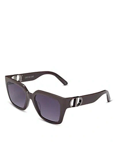 Dior Square Sunglasses, 54mm In Burgundy