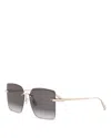 Dior C S3u Square Sunglasses In Metallic