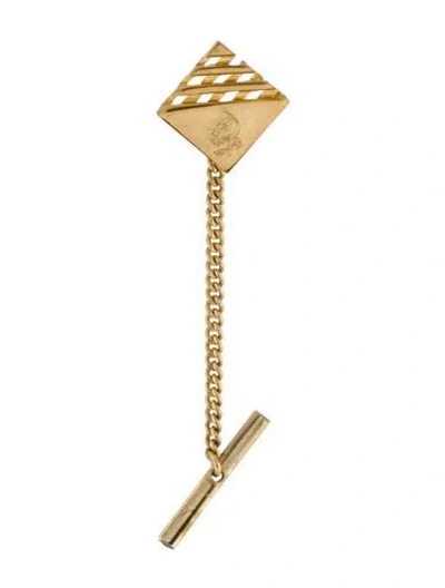 Pre-owned Dior Square Tie Pin In Multi
