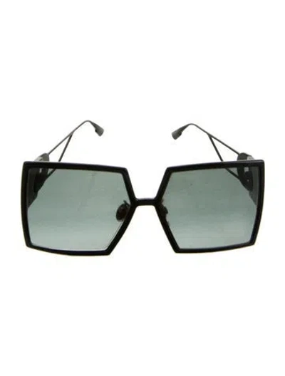 Pre-owned Dior Square Tinted Sunglasses In Black