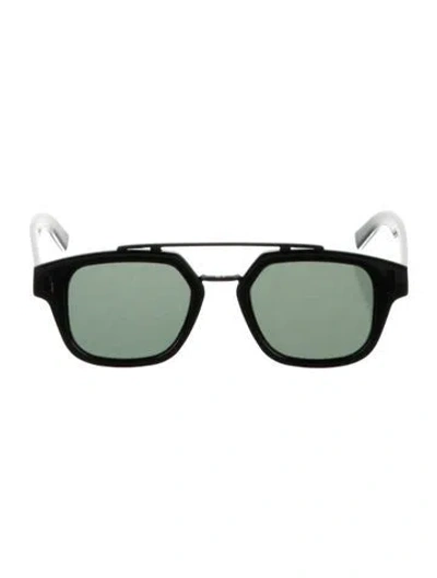 Pre-owned Dior Square Tinted Sunglasses In Black
