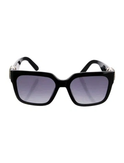 Pre-owned Dior Square Tinted Sunglasses In Black