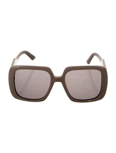 Pre-owned Dior Square Tinted Sunglasses In Black
