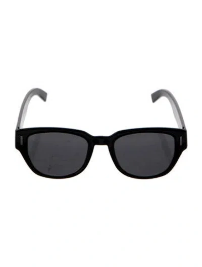 Pre-owned Dior Square Tinted Sunglasses In Black