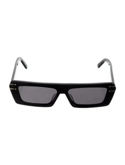 Pre-owned Dior Square Tinted Sunglasses In Black