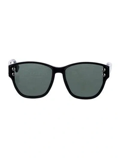Pre-owned Dior Square Tinted Sunglasses In Black