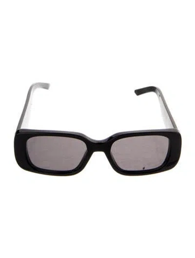 Pre-owned Dior Square Tinted Sunglasses In Black/metallic