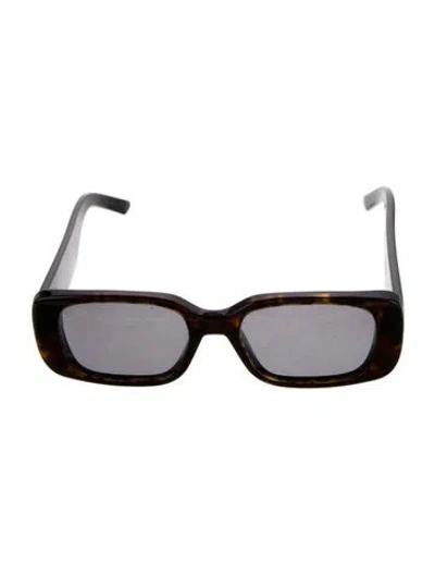 Pre-owned Dior Square Tinted Sunglasses In Brown