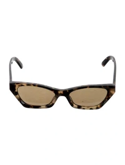 Pre-owned Dior Square Tinted Sunglasses In Brown
