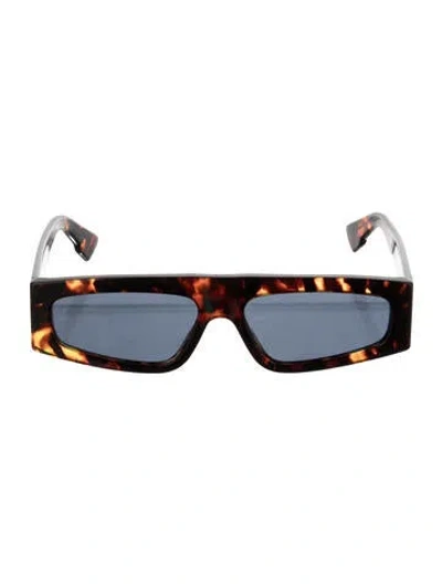Pre-owned Dior Square Tinted Sunglasses In Brown