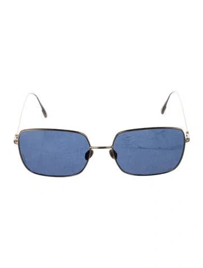 Pre-owned Dior Square Tinted Sunglasses In Gold