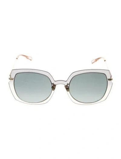 Pre-owned Dior Square Tinted Sunglasses In Gray