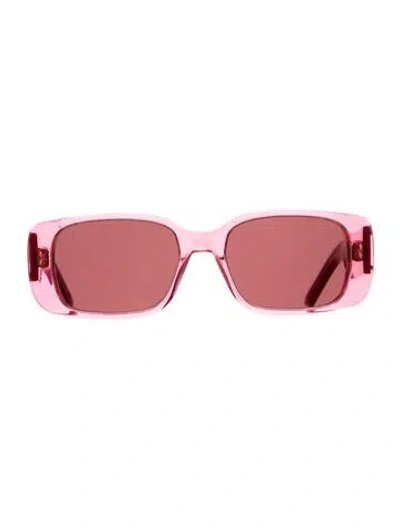 Pre-owned Dior Square Tinted Sunglasses In Pink