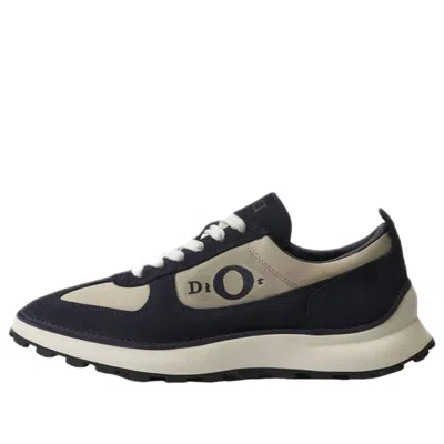 Dior Squash Sneaker 'navy Blue Beige' In Neutral