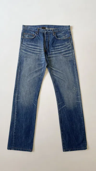 Pre-owned Dior S/s 06 21cm Blue Mij Clawmark Jeans