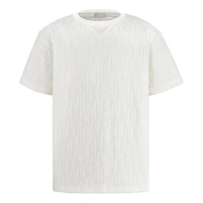 Dior Ss21 Oblique Print Cotton Terry Loose For Men Purple