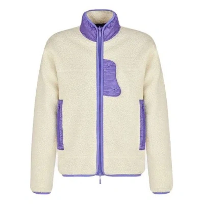 Dior Ss21 Oblique Print Technology Fabric Stand Collar Double-sided Wearing Jacket For Men Navy In White