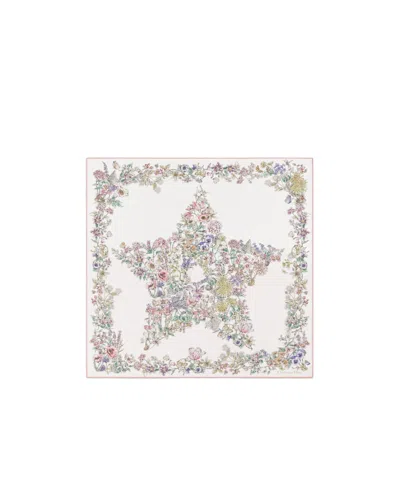 Dior Star 70 Square Scarf In Neutral