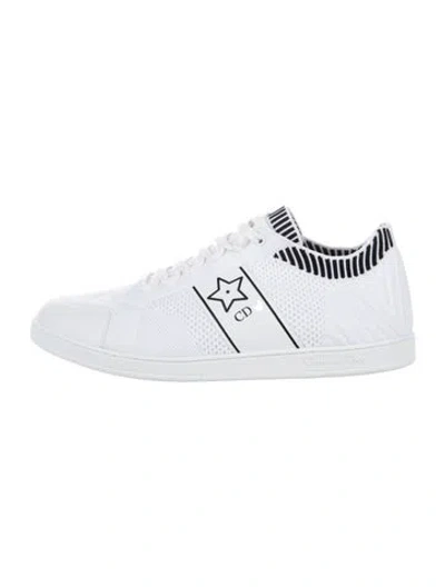 Pre-owned Dior Star Knit Sneakers In White