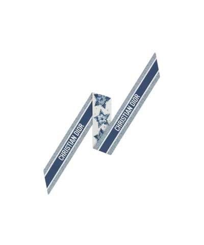 Dior Star Mitzah Scarf In Blue