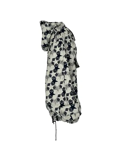 Pre-owned Dior Star Motif Hooded Anorak Jacket In Neutrals