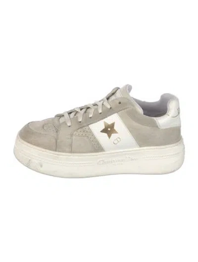 Pre-owned Dior Star Platform Sneakers In White