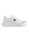 Dior Star Platform Sneakers In White