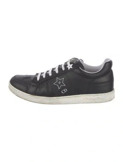 Pre-owned Dior Star Sneakers In Black