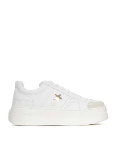 Dior Star Sneakers In White