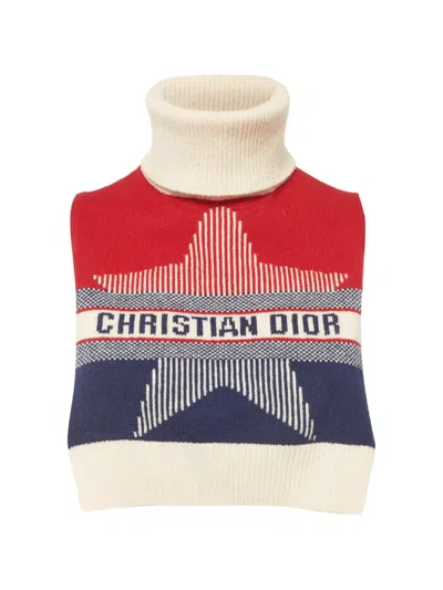 Pre-owned Dior Star-motif Sleeveless Vest In Neutral