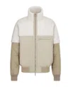 Dior Stitching Leisure Jacket With Vertical Collar In Nude
