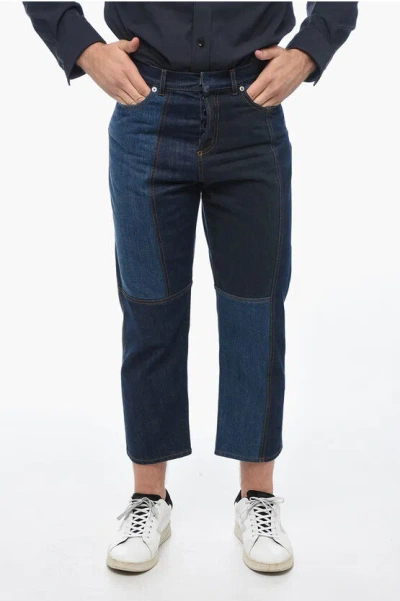 Dior Straight-leg Denims With Patchwork Design