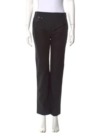Pre-owned Dior Straight Leg Pants In Black