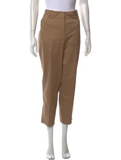 Pre-owned Dior Straight Leg Pants In Brown