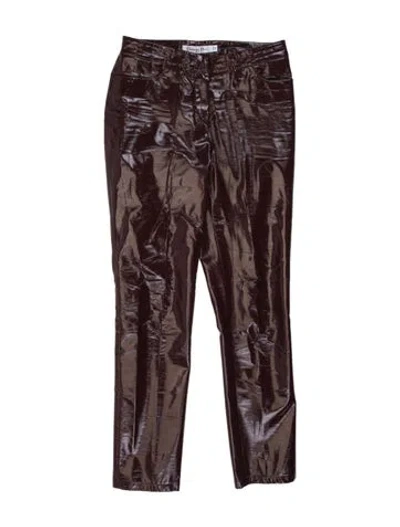 Pre-owned Dior Straight Leg Pants In Brown