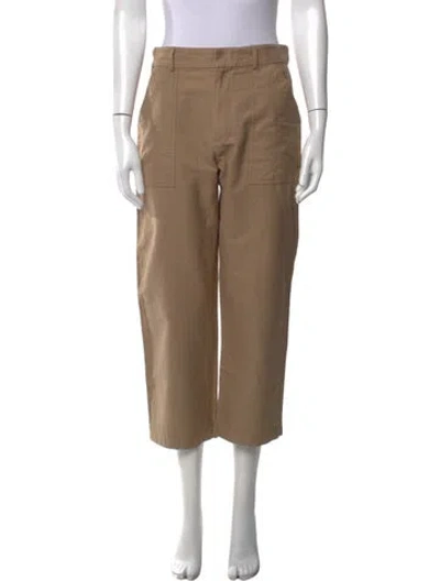 Pre-owned Dior Straight Leg Pants In Brown