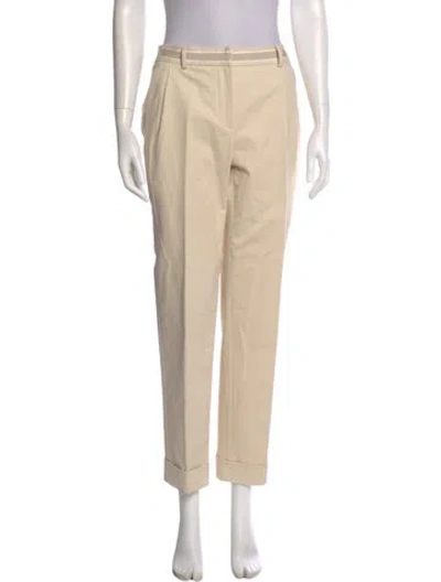 Pre-owned Dior Straight Leg Pants In Neutral