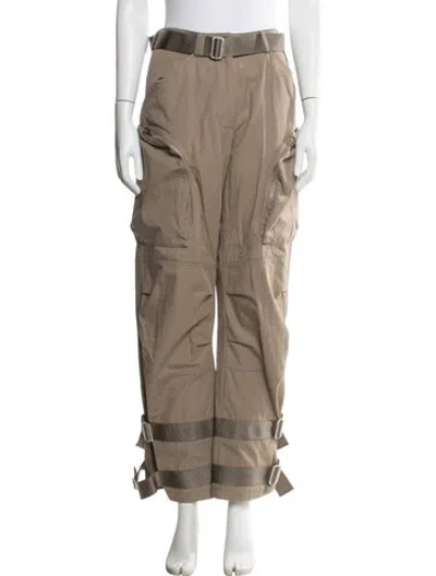 Pre-owned Dior Straight Leg Pants In Neutral